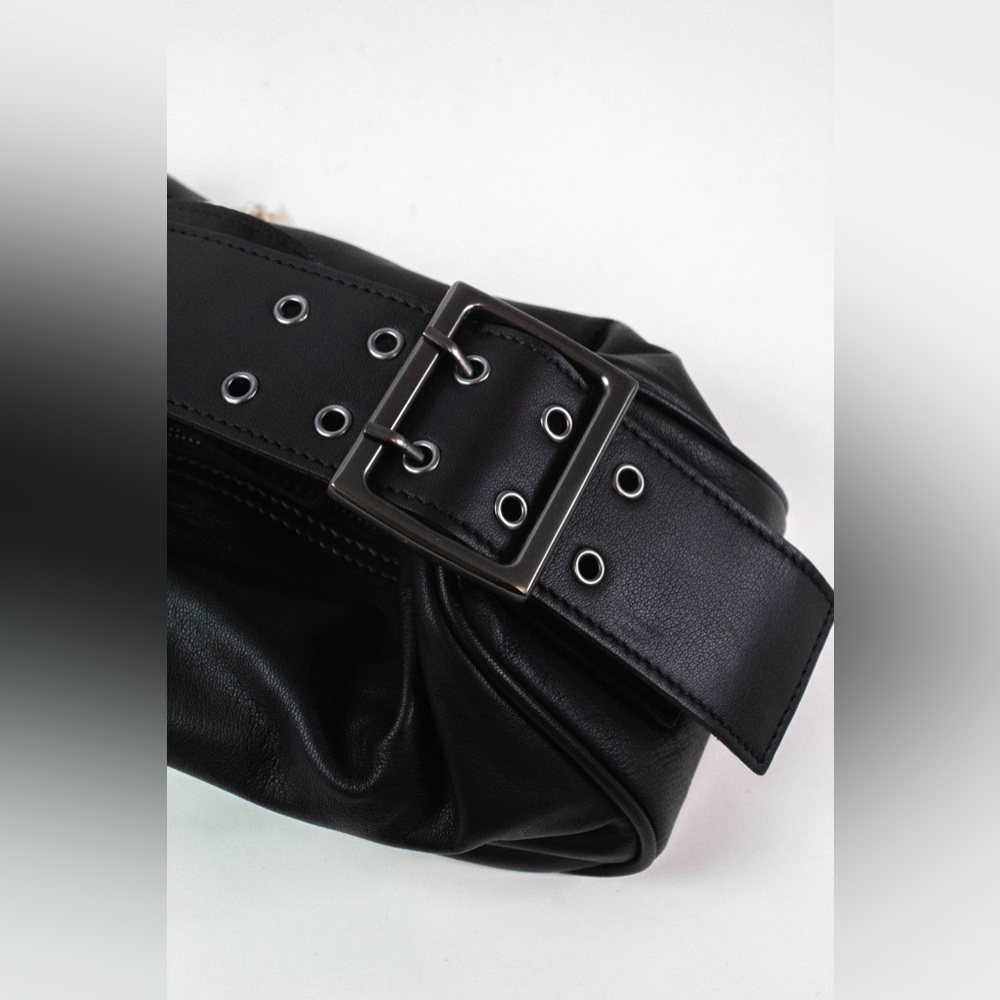 Free People Arm Candy Leather Bag, Purse, Adjustable Strap, Black, NWT - Picture 4 of 9